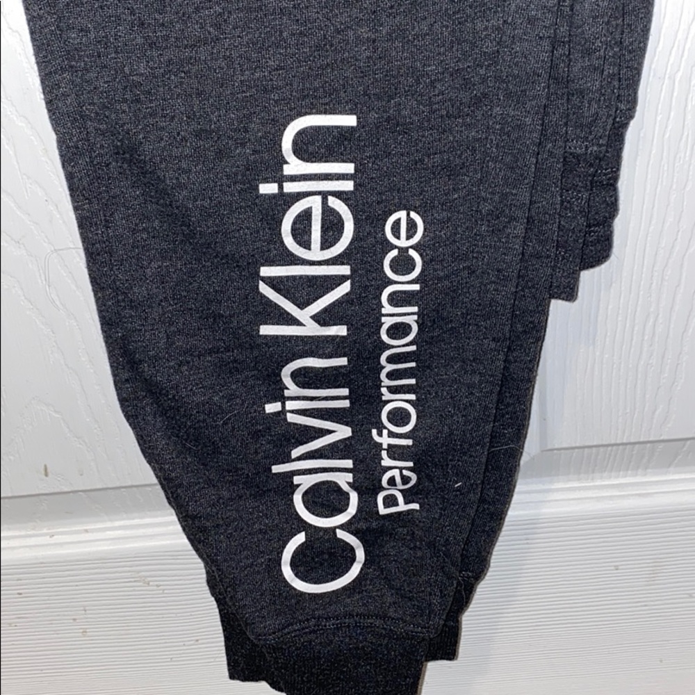 Gray Calvin Klein joggers